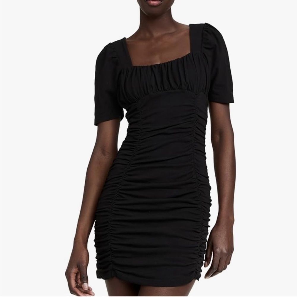 Monrow Shirred Dress‎ size small